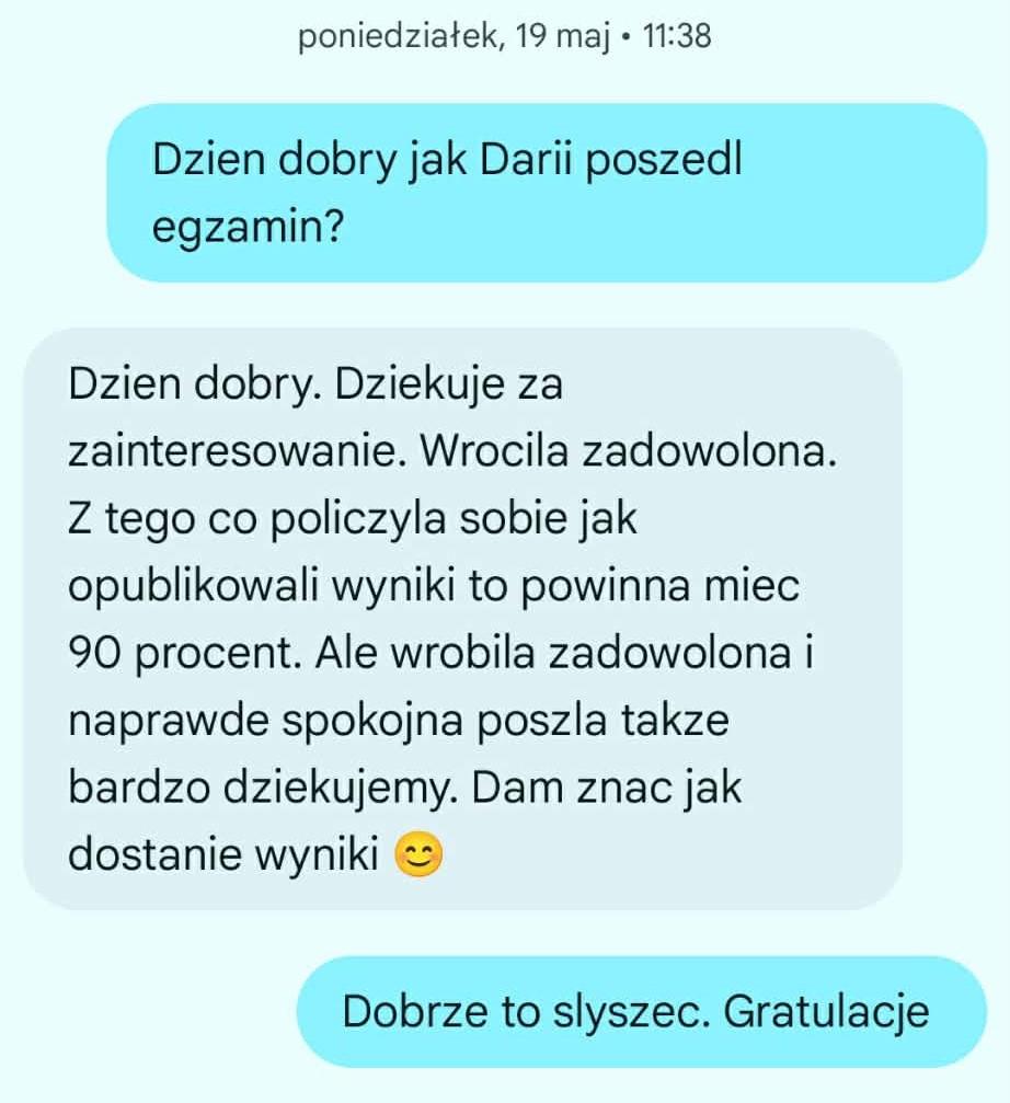 Opinia od ucznia: Daria